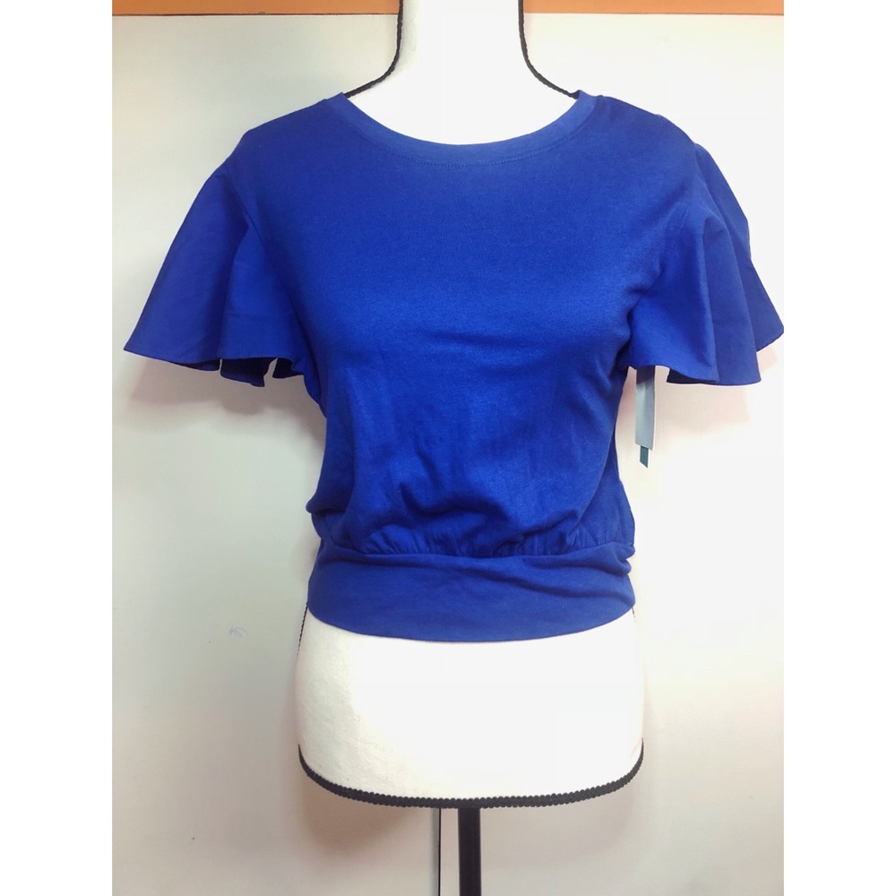 Abound Blue Top with Flowy Sleeves Size XS